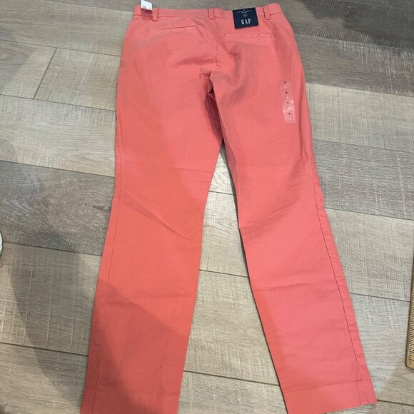 GAP WOMENS SKINNY ANKLE KHAKI PINK PANTS MID RISE NEW SIZE 6 - Picture 9 of 12
